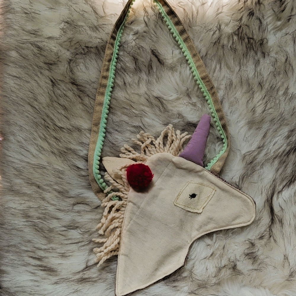 Anthropologie Dainty Cheeks Magical Menagerie Purse Unicorn